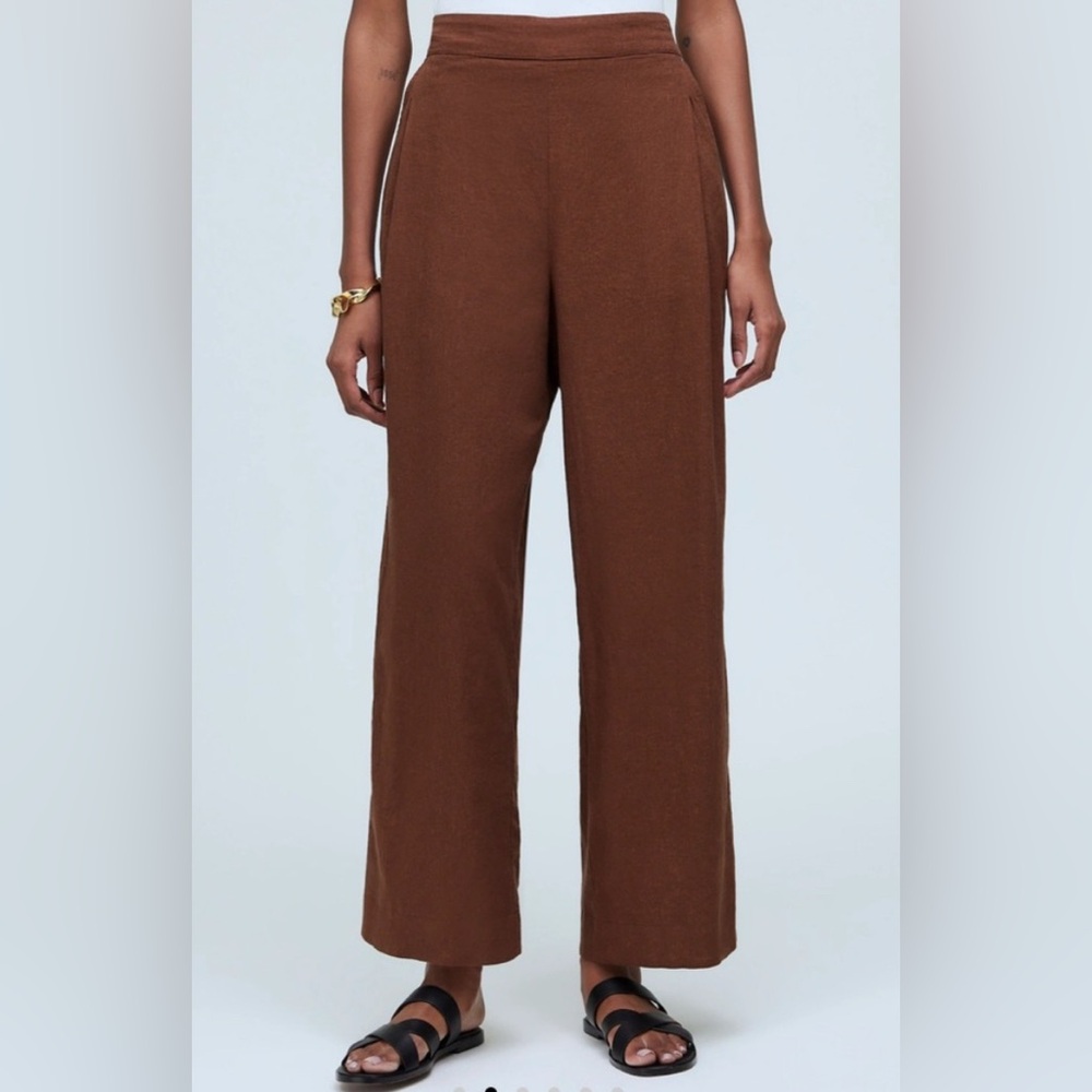 Madewell Pull-On Straight Crop Pants